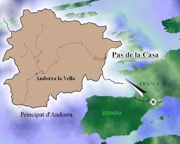carte d'Andorre