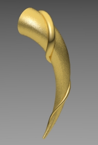 motif spirale or jaune.
